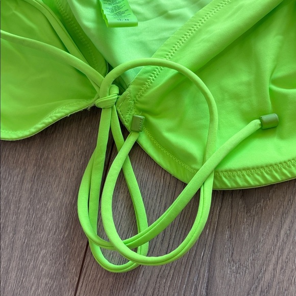 Skims Swim Long Sleeve Bikini Top - Neon Green Size XL NWOT - Picture 6 of 8